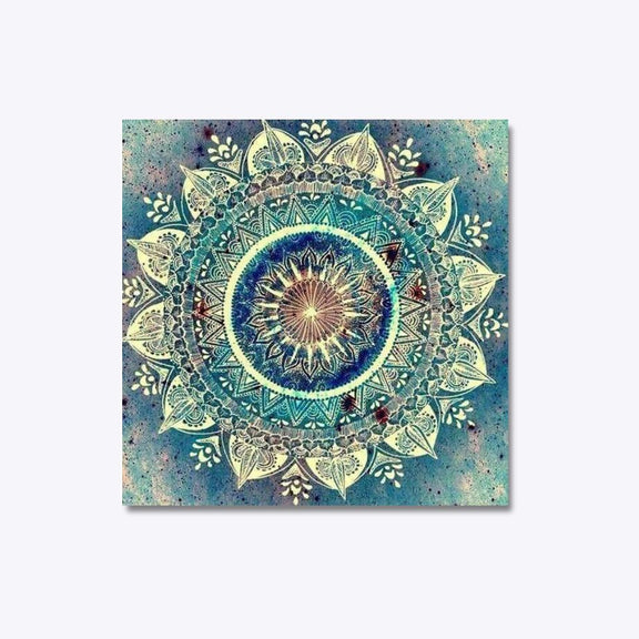 Mandala-timanttimaalaus pyöreä kuvio