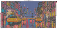 Thumbnail for Manhattan Street timanttimaalauksen liimapintainen canvas 100x50cm