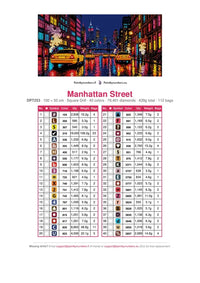 Thumbnail for Manhattan Street timanttimaalauksen värikartta – 40 DMC-väriä