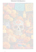 Thumbnail for Numeromaalaus: Numeroitu kangas - Marigolds and Candles 40x60cm