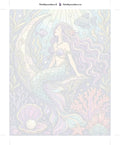 Thumbnail for Numeroitu kangas - Mermaid on Coral Reef 40x50cm