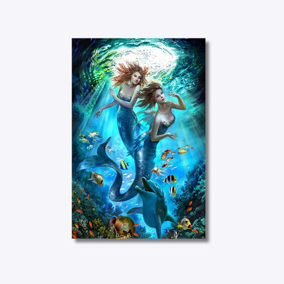 Mermaid Magic timanttimaalaus merenneitoaihe