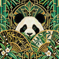 Thumbnail for Midnight Bamboo Geometry, 50x50 cm timanttimaalaus – lopullisen kuvion esikatselu