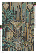 Thumbnail for Midnight Martini Architecture timanttimaalauksen liimapintainen canvas 40x60cm