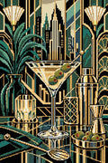 Thumbnail for Midnight Martini Architecture, 40x60 cm timanttimaalaus – lopullisen kuvion esikatselu