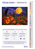 Thumbnail for Numeromaalaus: Värikartta ja ohjeet - Midnight Pumpkin Patch 70x50cm