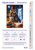 Thumbnail for Numeromaalaus: Värikartta ja ohjeet - Midnight Snack 50x70cm