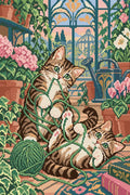 Thumbnail for Mittens in the Greenhouse, 40x60 cm timanttimaalaus – lopullisen kuvion esikatselu