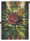 Thumbnail for Monarch on Rose timanttimaalauksen liimapintainen canvas 50x70cm