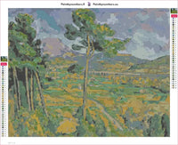 Thumbnail for Mont Sainte Victoire And The Viaduct Of The Arc River Valley timanttimaalauksen liimapintainen canvas 50x40cm
