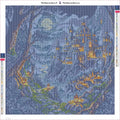 Thumbnail for Moonlit Fantasy Castle Path timanttimaalauksen liimapintainen canvas 50x50cm