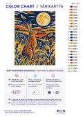 Thumbnail for Numeromaalaus: Värikartta ja ohjeet - Moonlit Hare 30x40cm