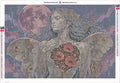 Thumbnail for Moonlit Moth Wings timanttimaalauksen liimapintainen canvas 60x40cm