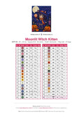 Thumbnail for Moonlit Witch Kitten timanttimaalauksen värikartta – 36 DMC-väriä