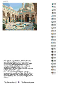 Thumbnail for Värikartta ja ohjeet - Moorish Courtyard Fountain 50x40cm