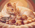 Thumbnail for Timanttikuvio - Mother Cat and Kittens