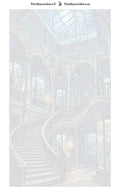 Thumbnail for Numeroitu kangas - Museum Staircase and Birds 40x70cm