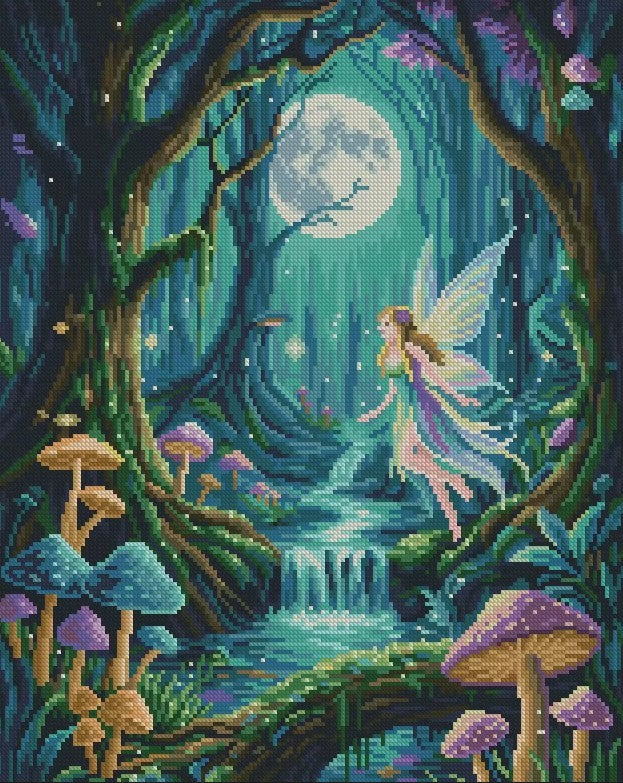 Mystic Fairy -timanttimaalaus – keiju taikamaailmassa