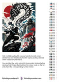 Thumbnail for Värikartta ja ohjeet - Ninja and Dragon Cliff 80x120cm