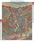 Thumbnail for Noble Woman Riding Horse timanttimaalauksen liimapintainen canvas 40x50cm