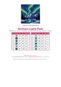 Thumbnail for Northern Lights Peak timanttimaalauksen värikartta – 12 DMC-väriä