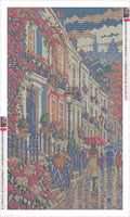 Thumbnail for Notting Hill Umbrella Parade timanttimaalauksen liimapintainen canvas 40x70cm