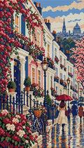 Thumbnail for Notting Hill Umbrella Parade, 40x70 cm timanttimaalaus – koko kuvion esikatselu ilman lähikuvaa