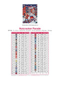 Thumbnail for Nutcracker Parade timanttimaalauksen värikartta – 45 DMC-väriä