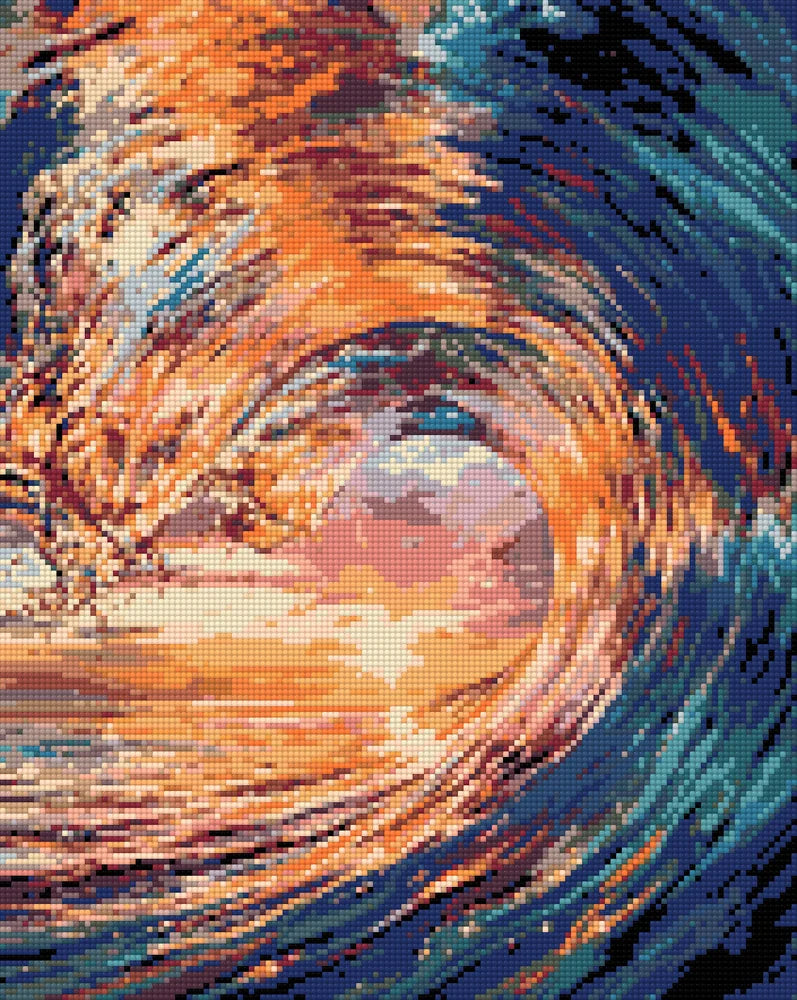 Timanttikuvio - Ocean Curl