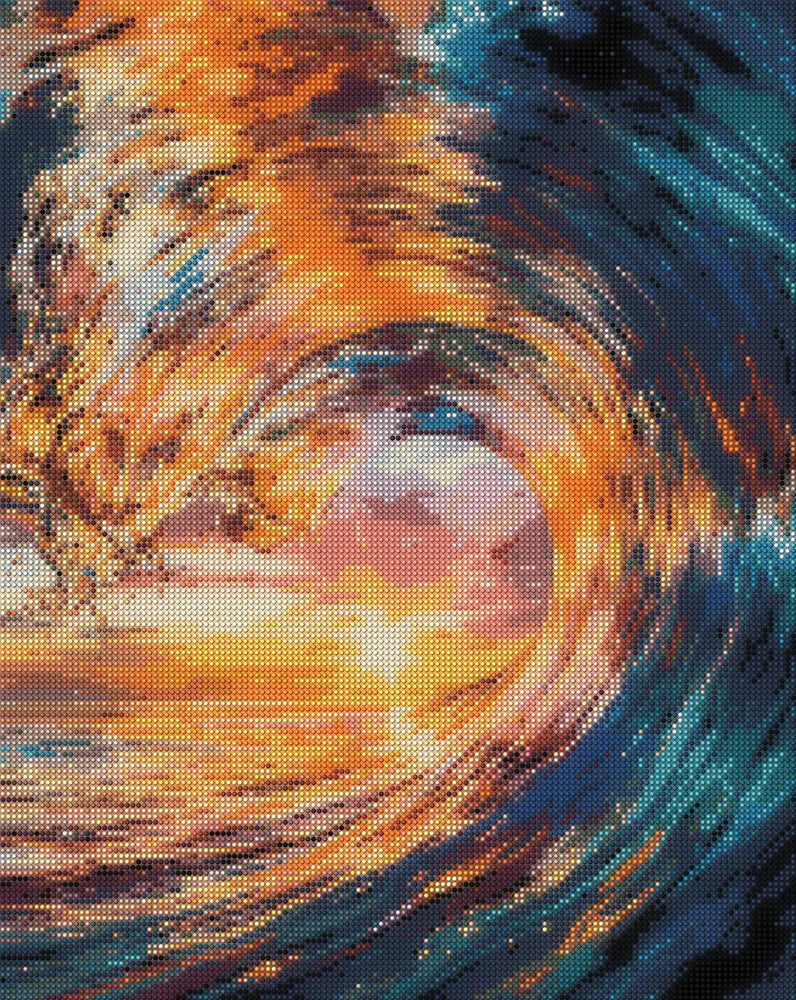 Timanttikuvio - Ocean Curl