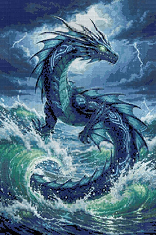 Timanttikuvio - Ocean Dragon