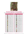 Thumbnail for Orchid Cabinet of Curiosities timanttimaalauksen värikartta – 40 DMC-väriä