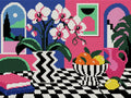Thumbnail for Orchid Disco Still Life, 40x30 cm timanttimaalaus – koko kuvion esikatselu ilman lähikuvaa