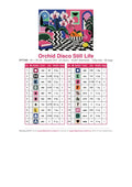 Thumbnail for Orchid Disco Still Life timanttimaalauksen värikartta – 20 DMC-väriä