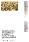 Thumbnail for Värikartta ja ohjeet - Ornamental Flowers Pattern 70x40cm
