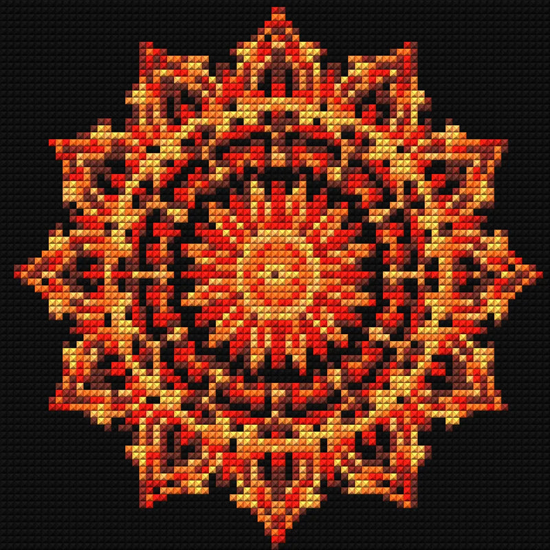Timanttikuvio - Fiery Mandala Radiance