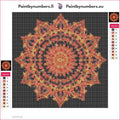 Thumbnail for Ornate Star Pattern timanttimaalauksen liimapintainen canvas 20x20cm