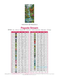 Thumbnail for Pagoda Stream timanttimaalauksen värikartta – 49 DMC-väriä