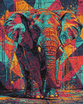 Thumbnail for Timanttikuvio - Paint Splash Elephant