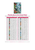 Thumbnail for Panda above the Cloud Stair timanttimaalauksen värikartta – 42 DMC-väriä