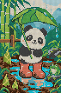 Thumbnail for Panda Cub in the Rain Boots, 20x30 cm timanttimaalaus – koko kuvion esikatselu ilman lähikuvaa
