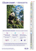 Thumbnail for Numeromaalaus: Värikartta ja ohjeet - Panda in the Misty Bamboo 50x70cm