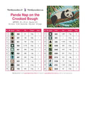Thumbnail for Panda Nap on the Crooked Bough timanttimaalauksen värikartta – 20 DMC-väriä