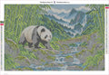 Thumbnail for Panda Trail through the Bamboo Valley timanttimaalauksen liimapintainen canvas 60x40cm