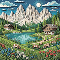 Thumbnail for Timanttikuvio - Papercut Dolomites