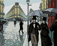 Thumbnail for Timanttikuvio - Paris Street Rainy Day