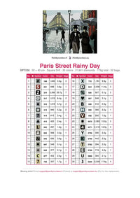 Thumbnail for Paris Street Rainy Day timanttimaalauksen värikartta – 30 DMC-väriä