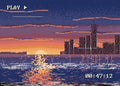 Thumbnail for Paused Tape at Dusk, 70x50 cm timanttimaalaus – lopullisen kuvion esikatselu