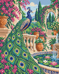 Thumbnail for Peacock Courtyard, 40x50 cm timanttimaalaus – lopullisen kuvion esikatselu