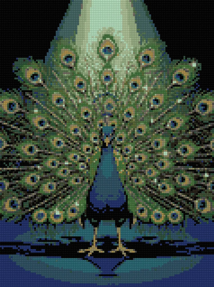 Timanttikuvio - Peacock Display